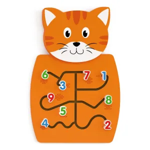 Learning Advantage Interactive Cat Activity Wall Panel - Educational Toddler Toy - 18m 