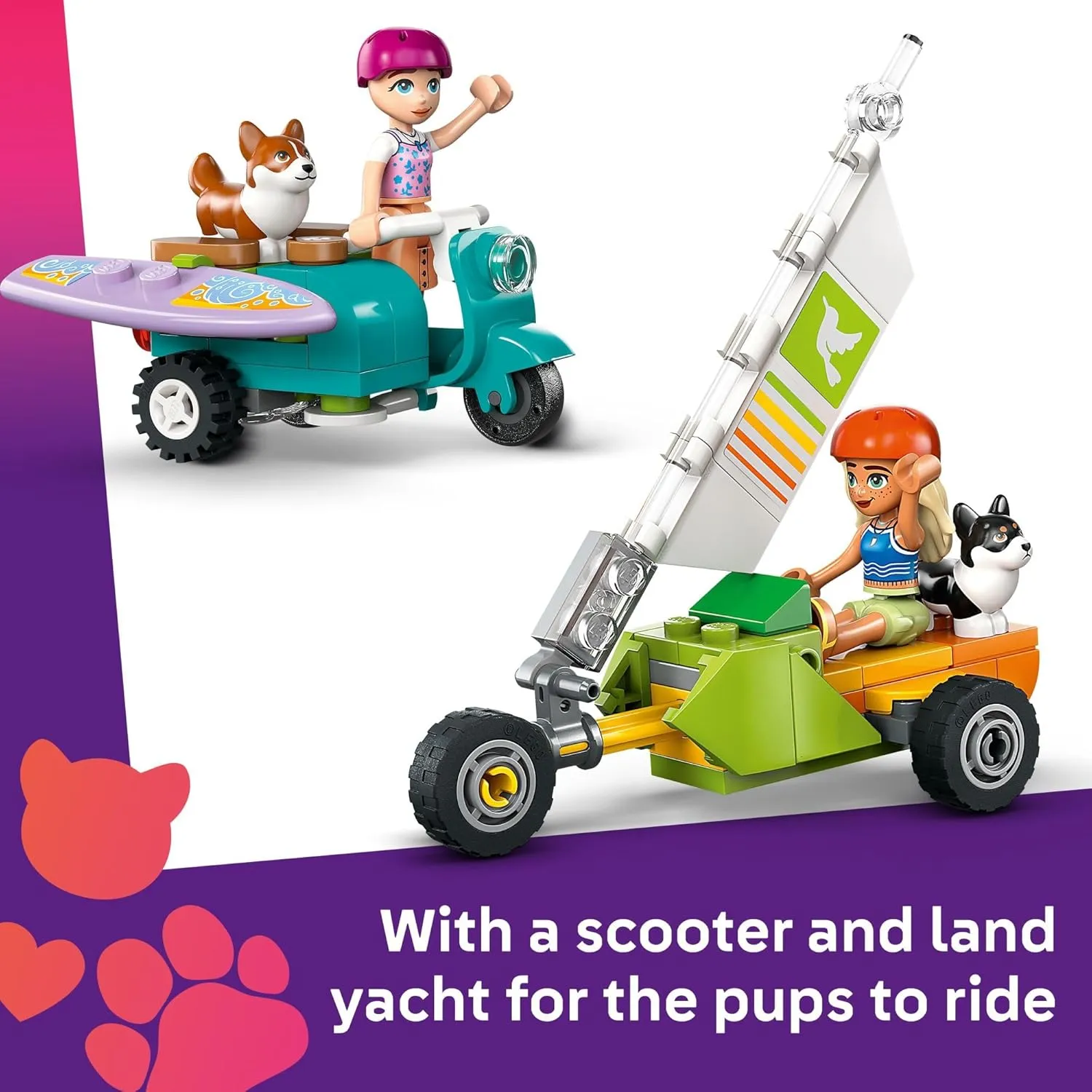 Lego 42641 - Friends Surfing Dogs and Scooter Adventure