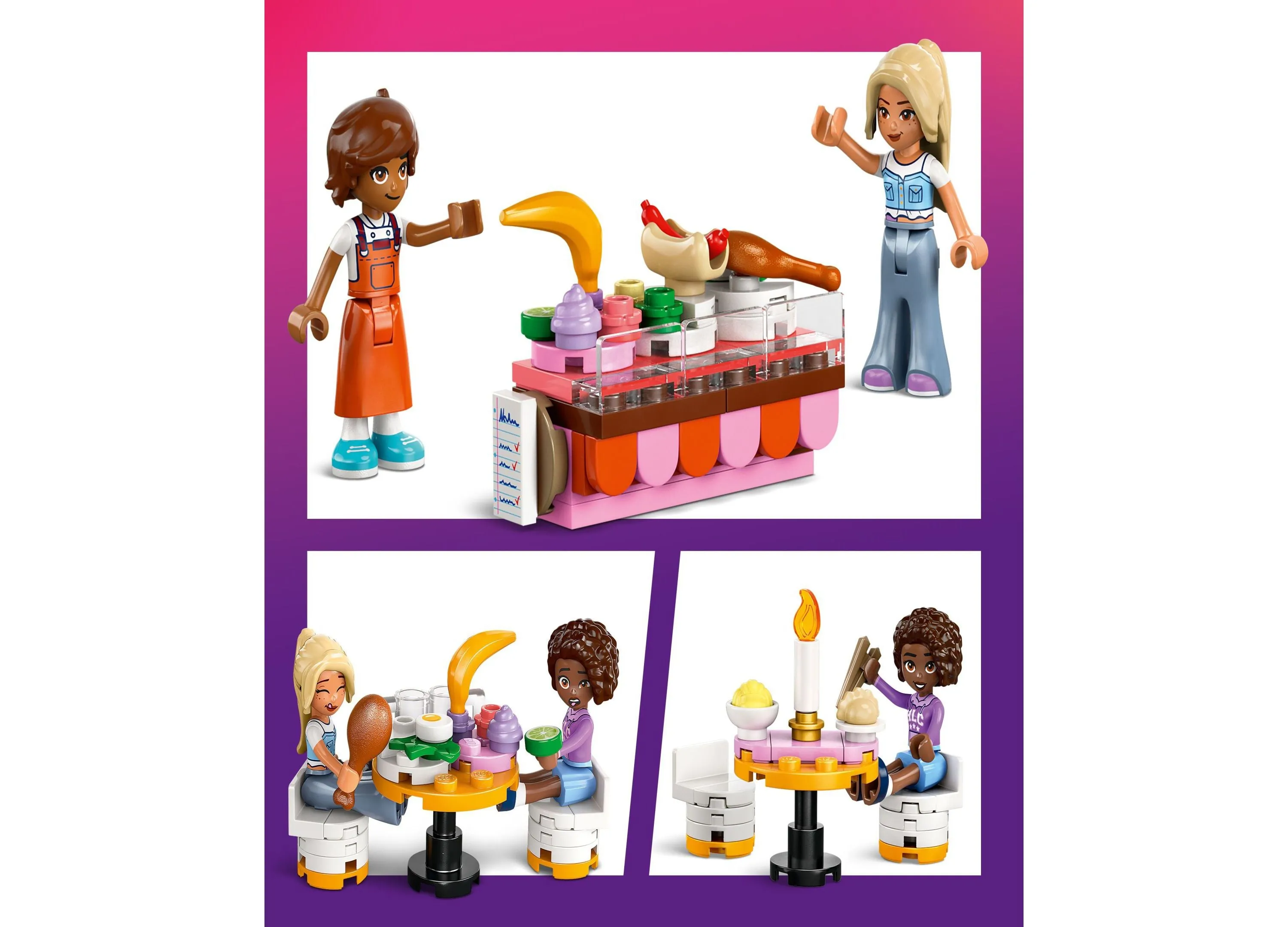 LEGO Friends Restaurant and Cooking School Building Set 42655, 896 Pieces
