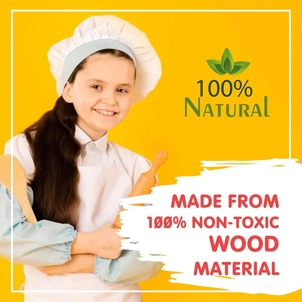 LEO & FRIENDS 2-In-1 Wooden Mini Kitchen Playset - 15pcs