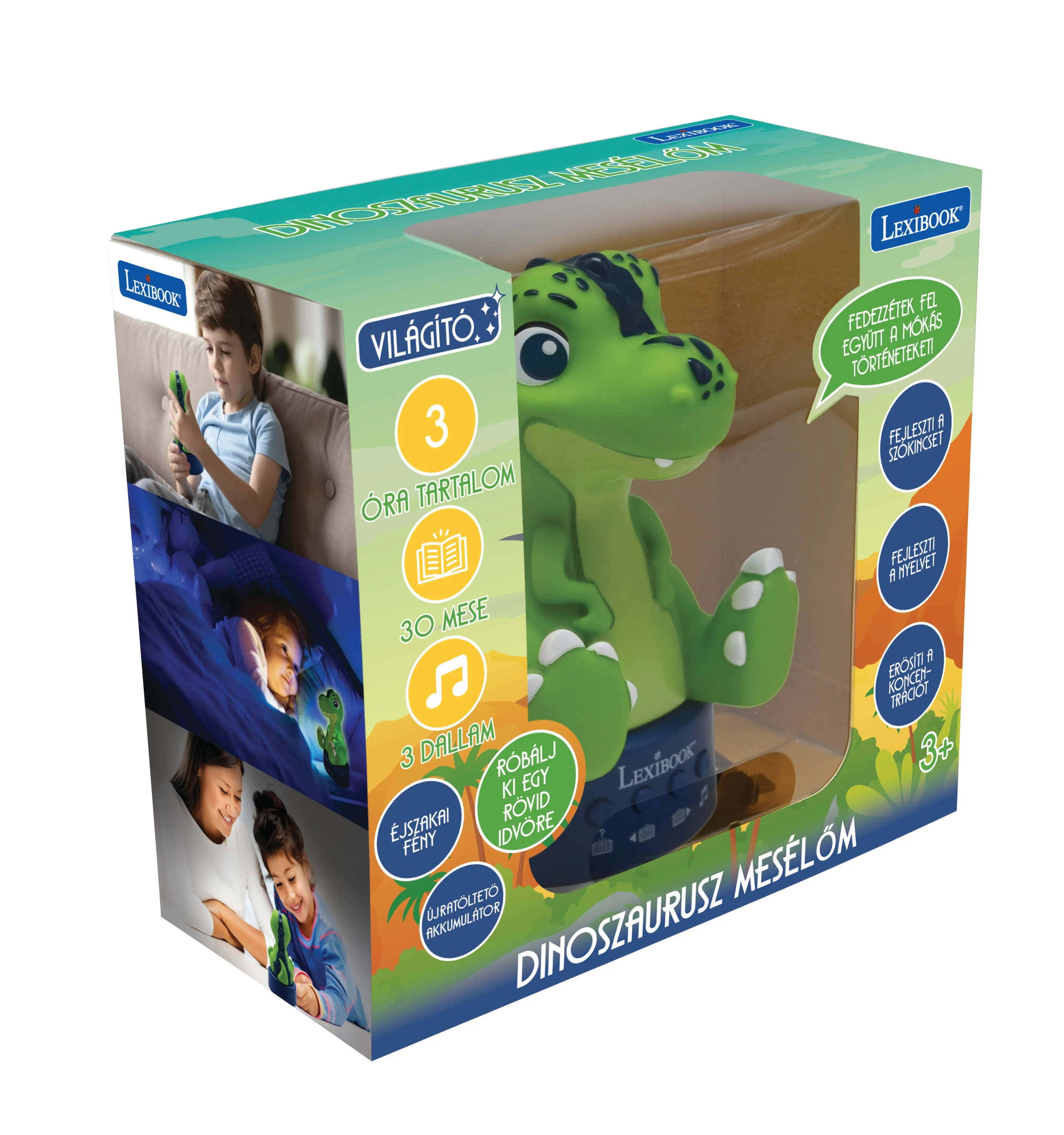 Lexibook Dino Storyteller with Color-Changing Nightlight