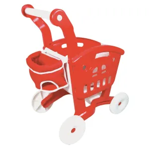 Lissi Doll Shopping Cart with Food Accessories Playset for Kids Ages 2 