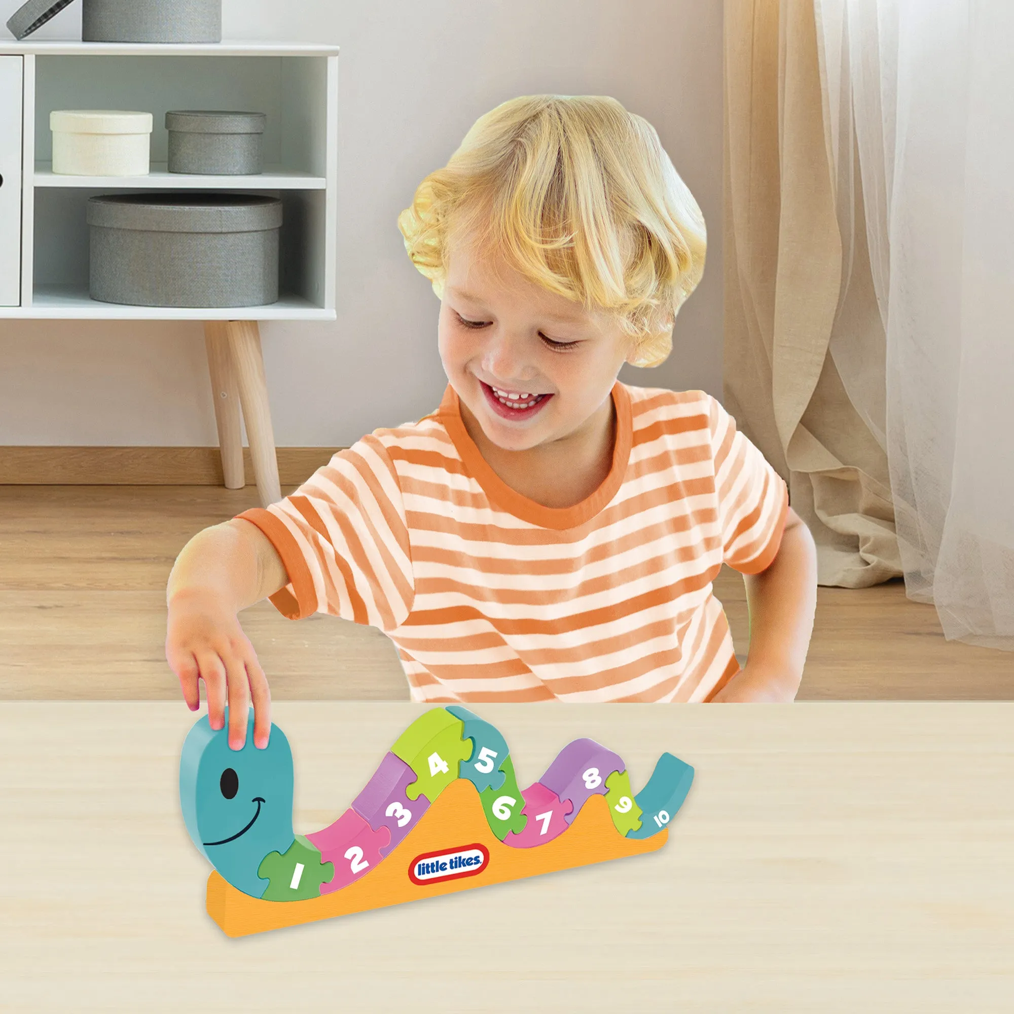 Little Tikes Rainbow Counting Worm - Colorful Number Blocks