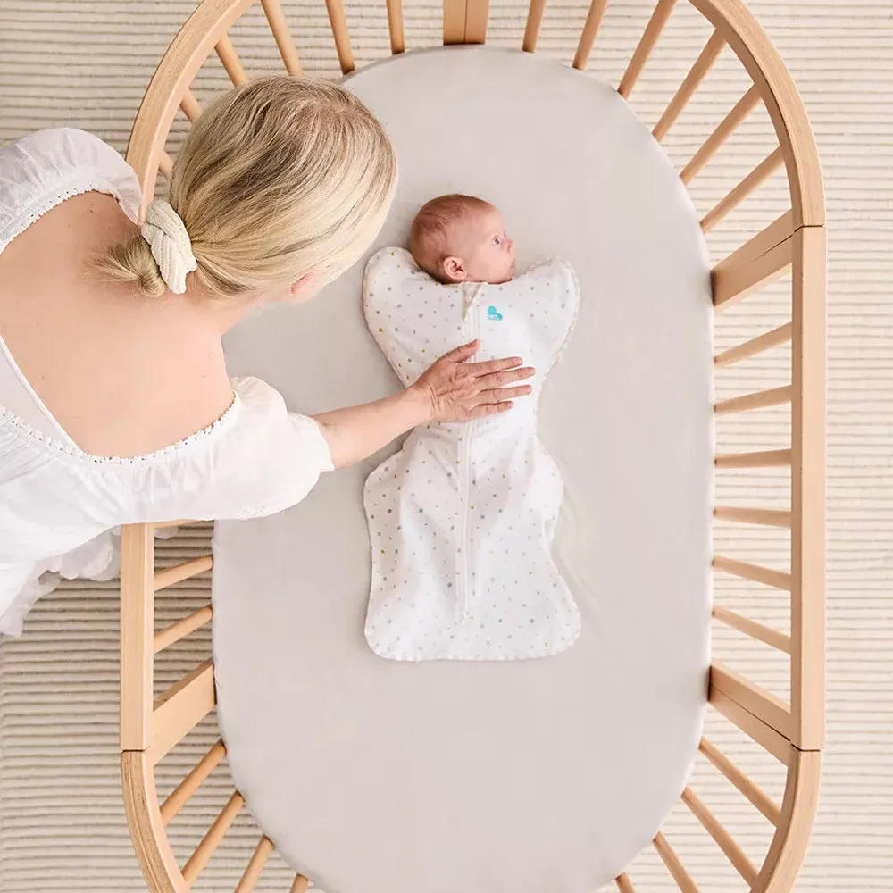 Love To Dream Swaddle Up Organic Lite 0.2T White/Starlight