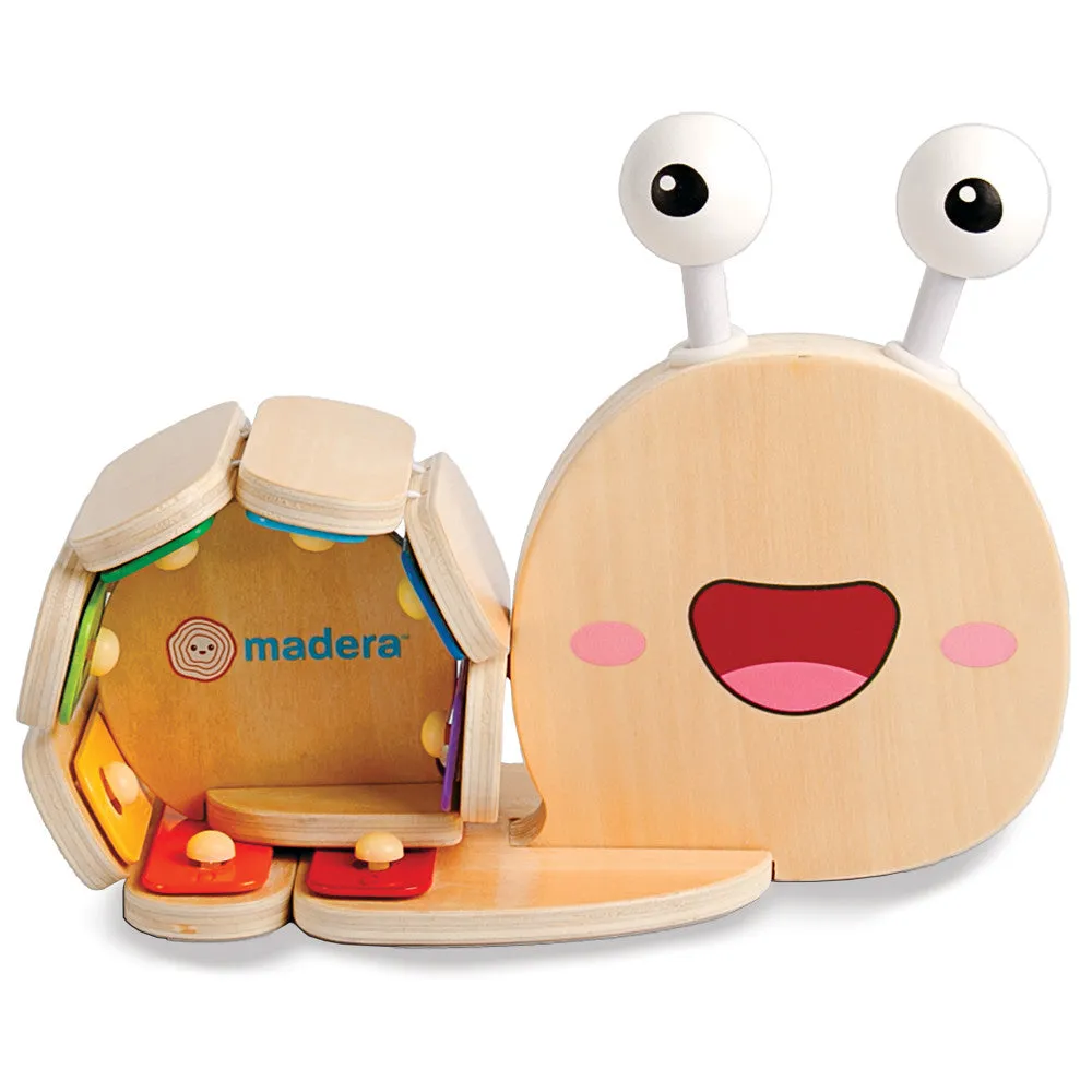 Madera Wood Snailyphone Multicolor Snail-Designed 8-Key Xylophone, for Kids Ages 3 