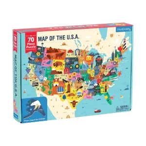 Map of the USA Puzzle - 70 pcs