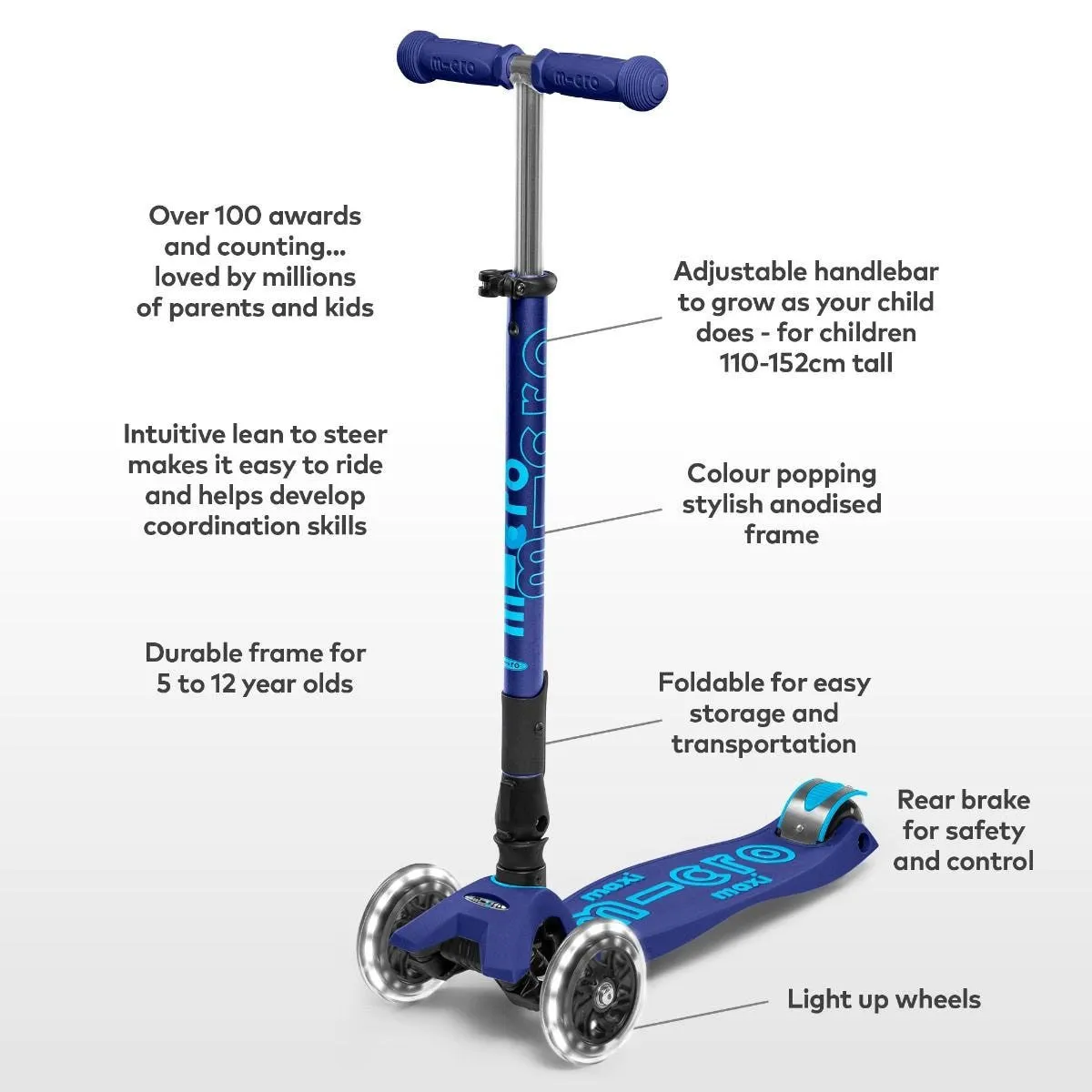 Maxi Deluxe Foldable LED- Navy Blue