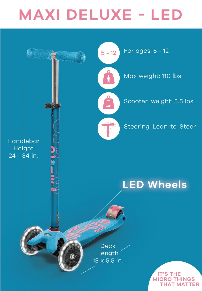 Maxi Deluxe LED Ages 5-12 Aqua
