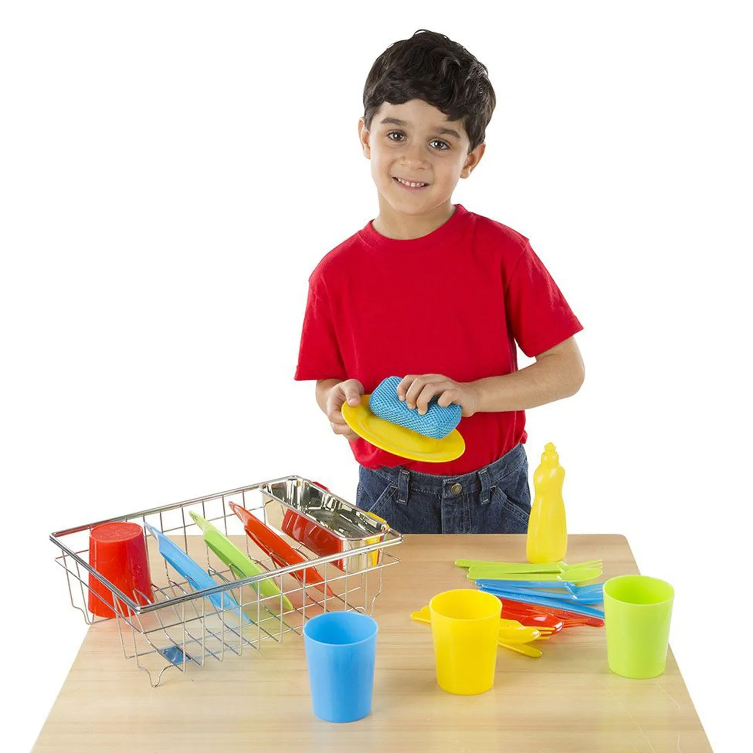 Melissa & Doug 24-Piece Let's Play House! Dishwashing Playset