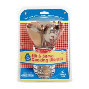 Melissa & Doug 7-Piece Stir & Serve Cooking Utensil Playset