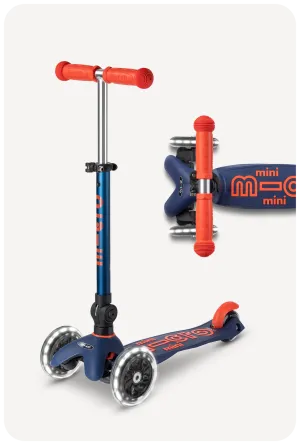 Micro Mini Foldable LED - Navy Blue/Orange