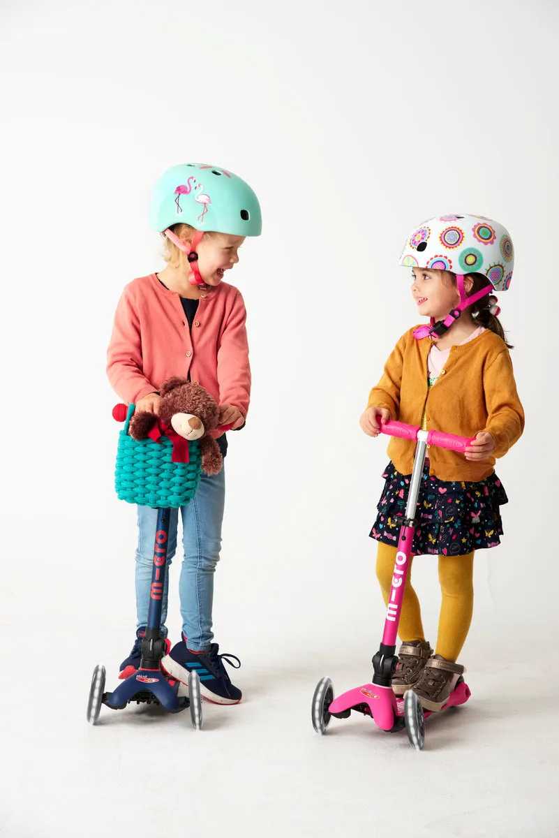 Micro Mini Foldable LED Scooter - Purple