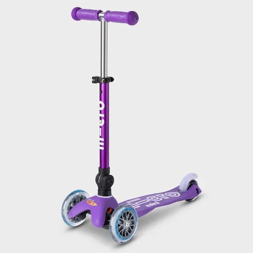 Micro Mini Foldable LED Scooter - Purple