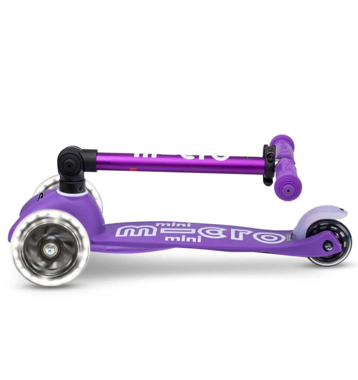 Micro Mini Foldable LED Scooter - Purple