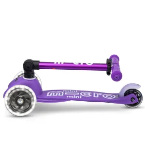 Micro Mini Foldable LED Scooter - Purple