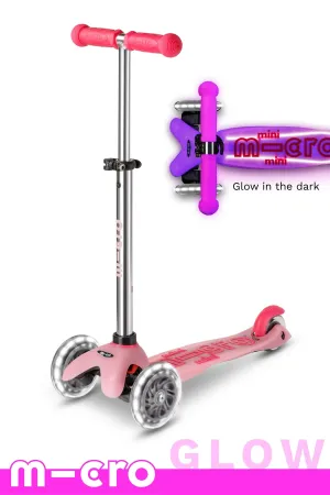 Micro Mini Glow Plus LED Scooter Frosty Pink
