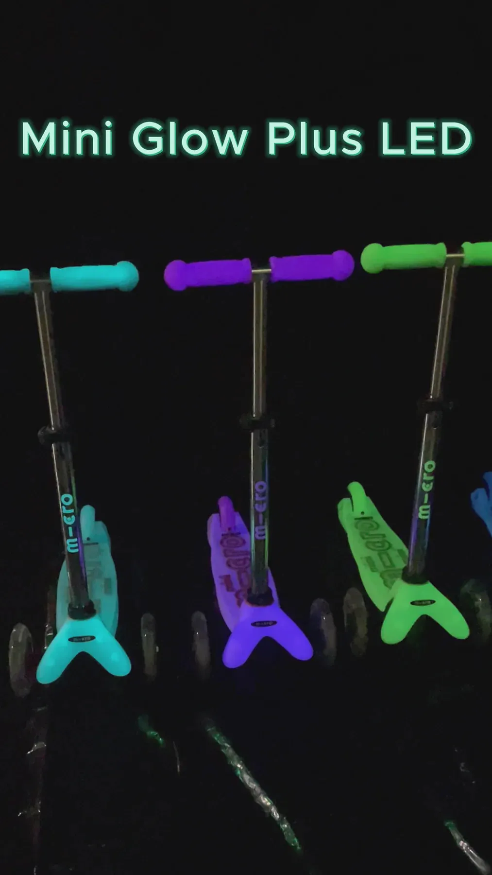 Micro Mini Glow Plus LED Scooter Frosty Pink