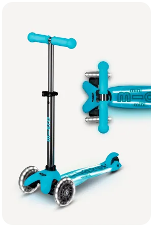 Micro Mini Glow Plus LED Scooter Glacier Aqua