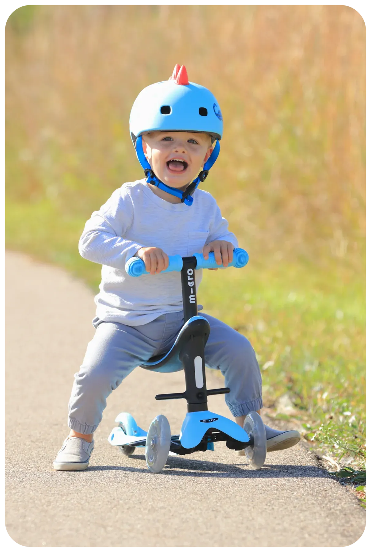 Micro Mini2Grow LED Scooter - Blue