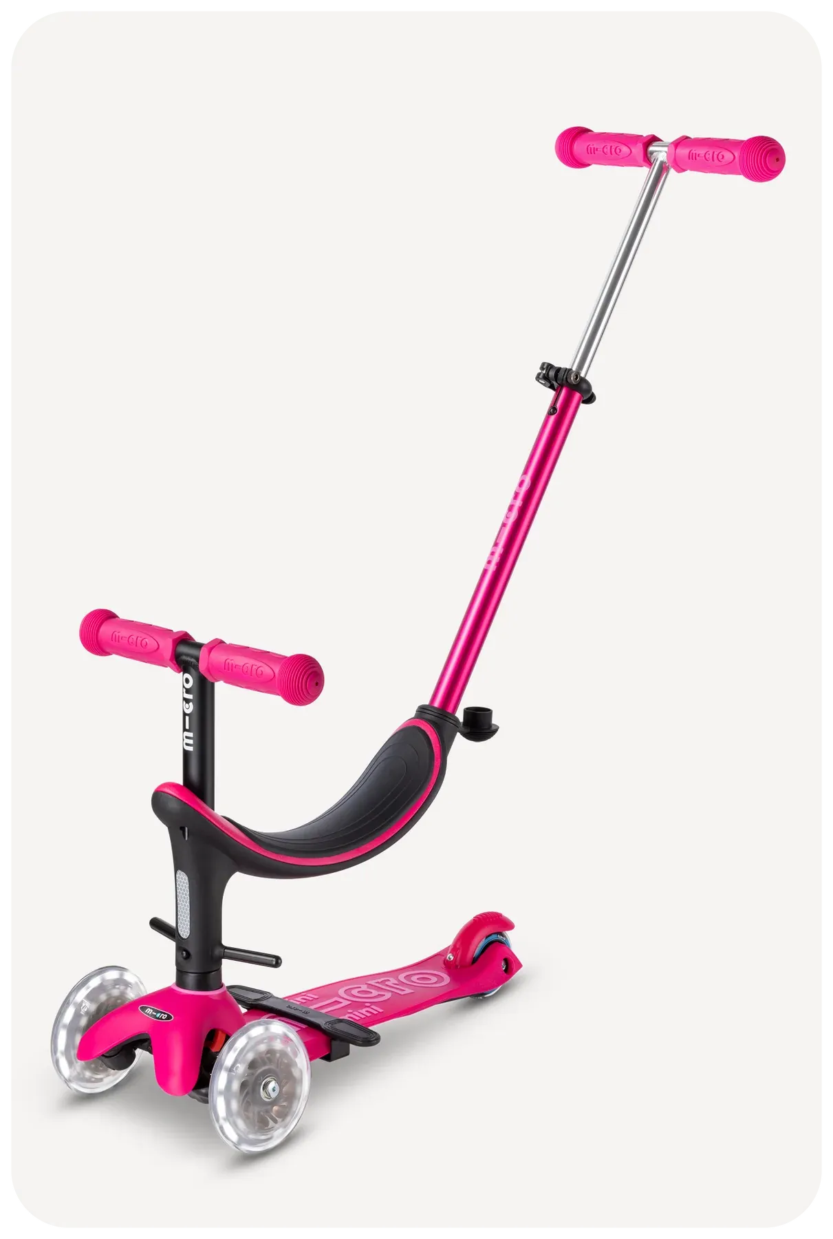 Micro Mini2Grow LED Scooter - Pink