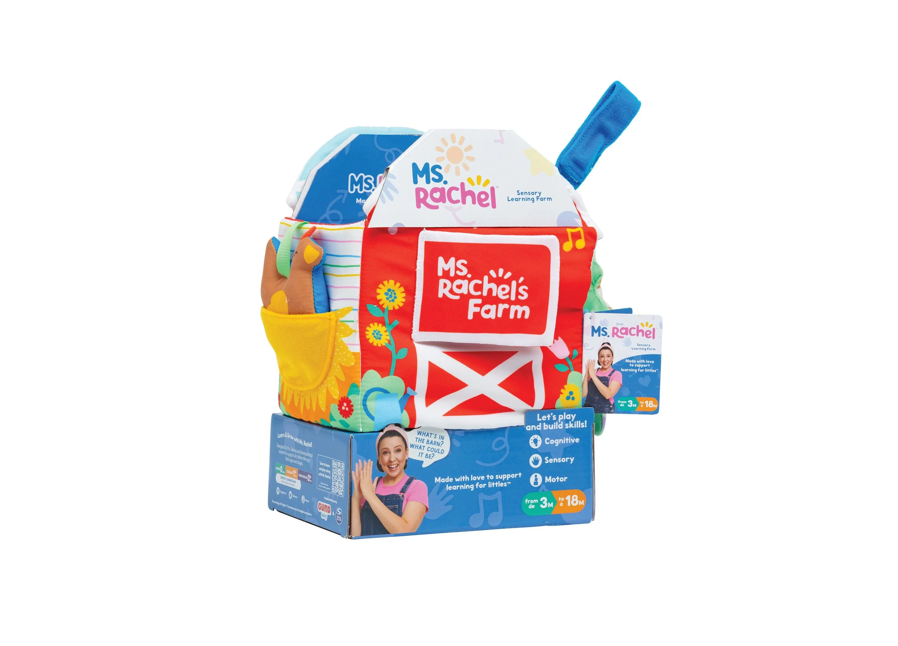 Ms. Rachel Official Sensory Learning Farm Interactive Playset
