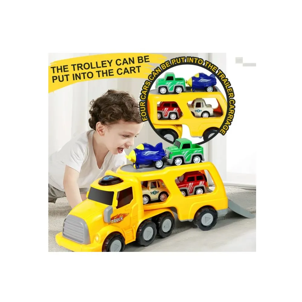 NETNEW Trucks Toys for Boys, 5-in-1 Power Toy Vehicle