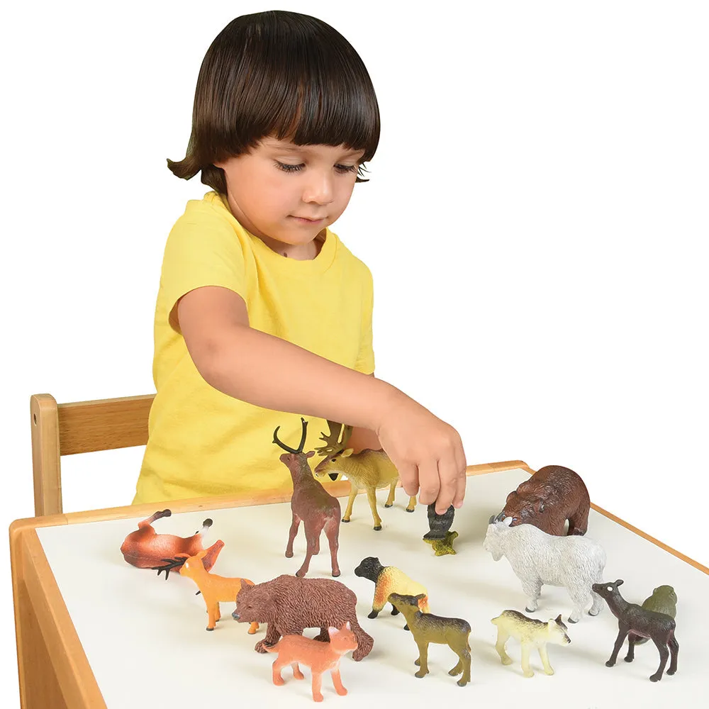 North American Forest Animals | 14 Piece Playset