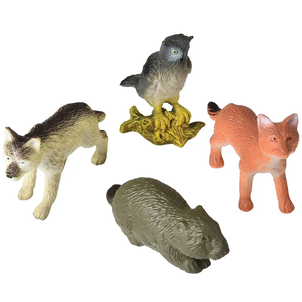 North American Forest Animals | 14 Piece Playset