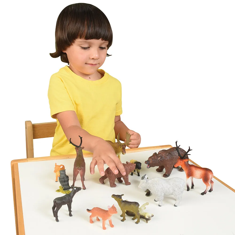 North American Forest Animals | 14 Piece Playset