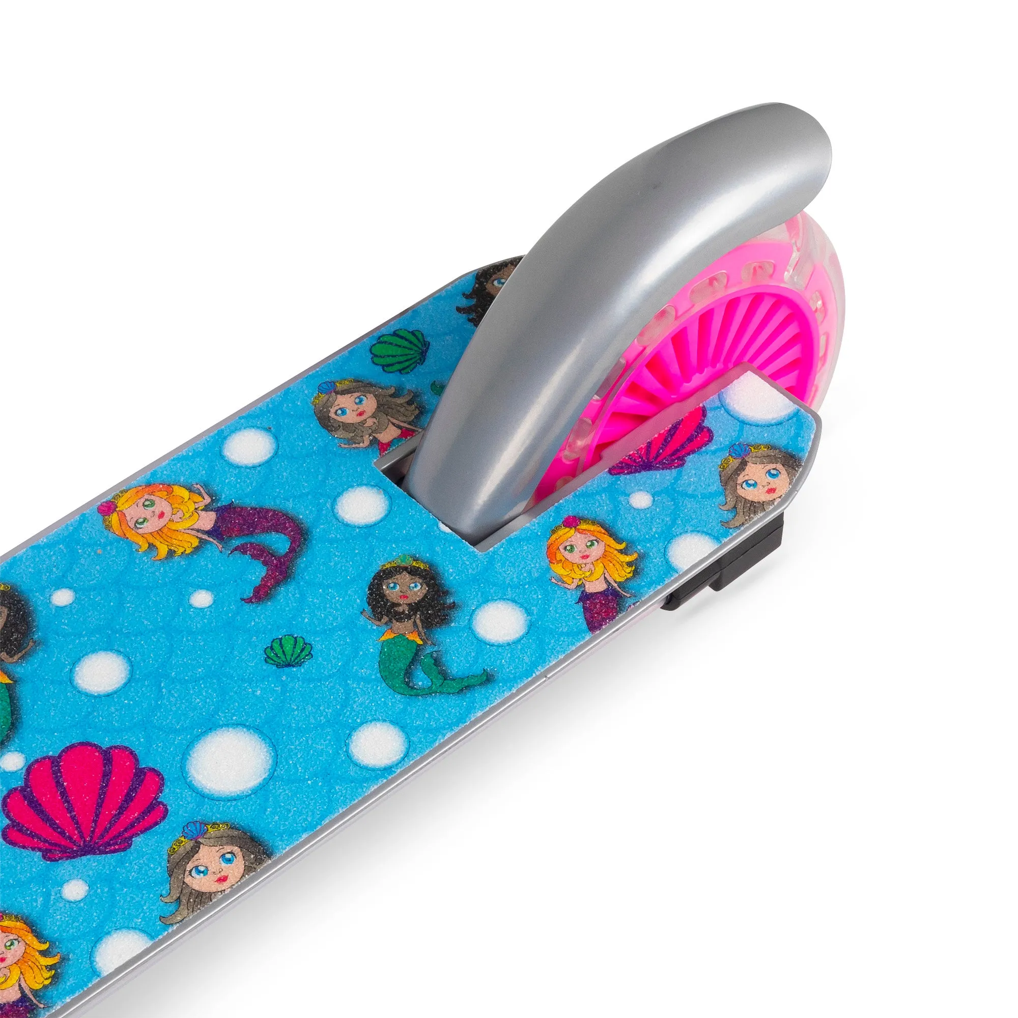 Ozbozz Flashing Mermaid Scooter with Light-Up Features