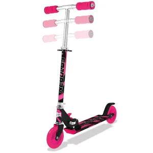 Ozbozz Nebulus Vibrant Kids' Scooter - Pink & Black, Adjustable, Safety-Enhanced