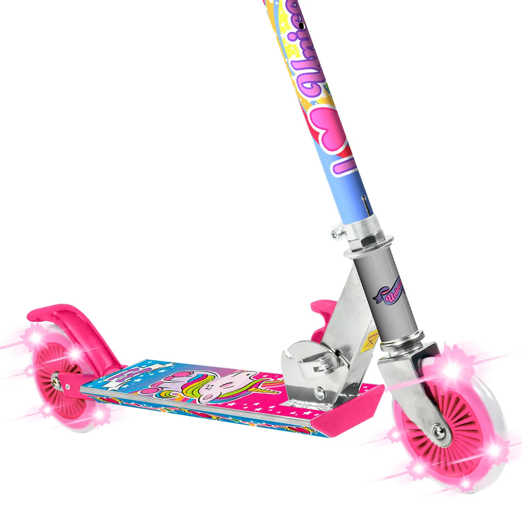 Ozbozz Unicorn Magical Sparkles Scooter with Flashing Wheels