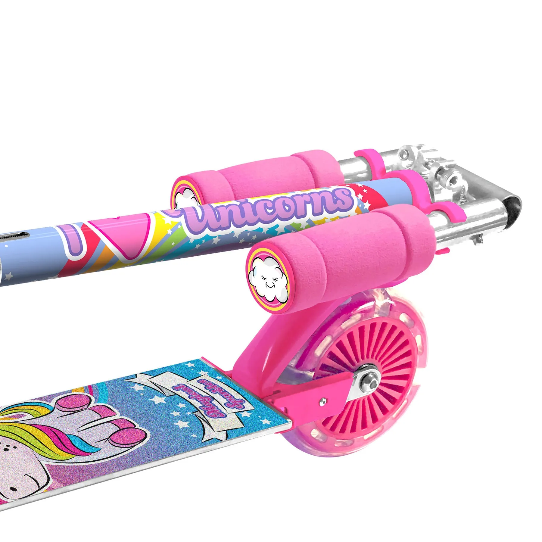 Ozbozz Unicorn Magical Sparkles Scooter with Flashing Wheels
