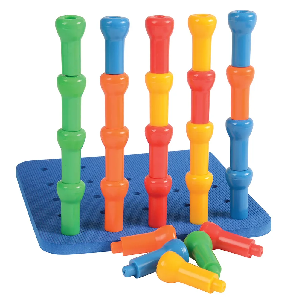 Pegboards and Pegs 104-Piece Classroom Set