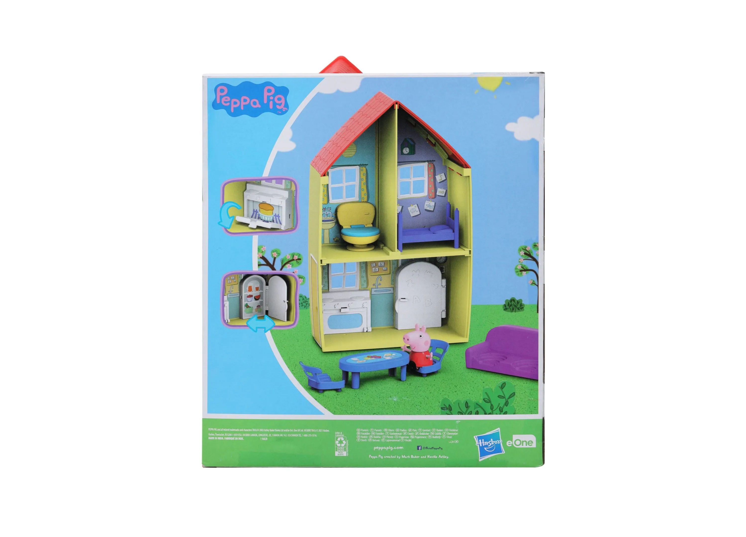 Peppa Pig Family House Playset with Accessories - 7 Pieces