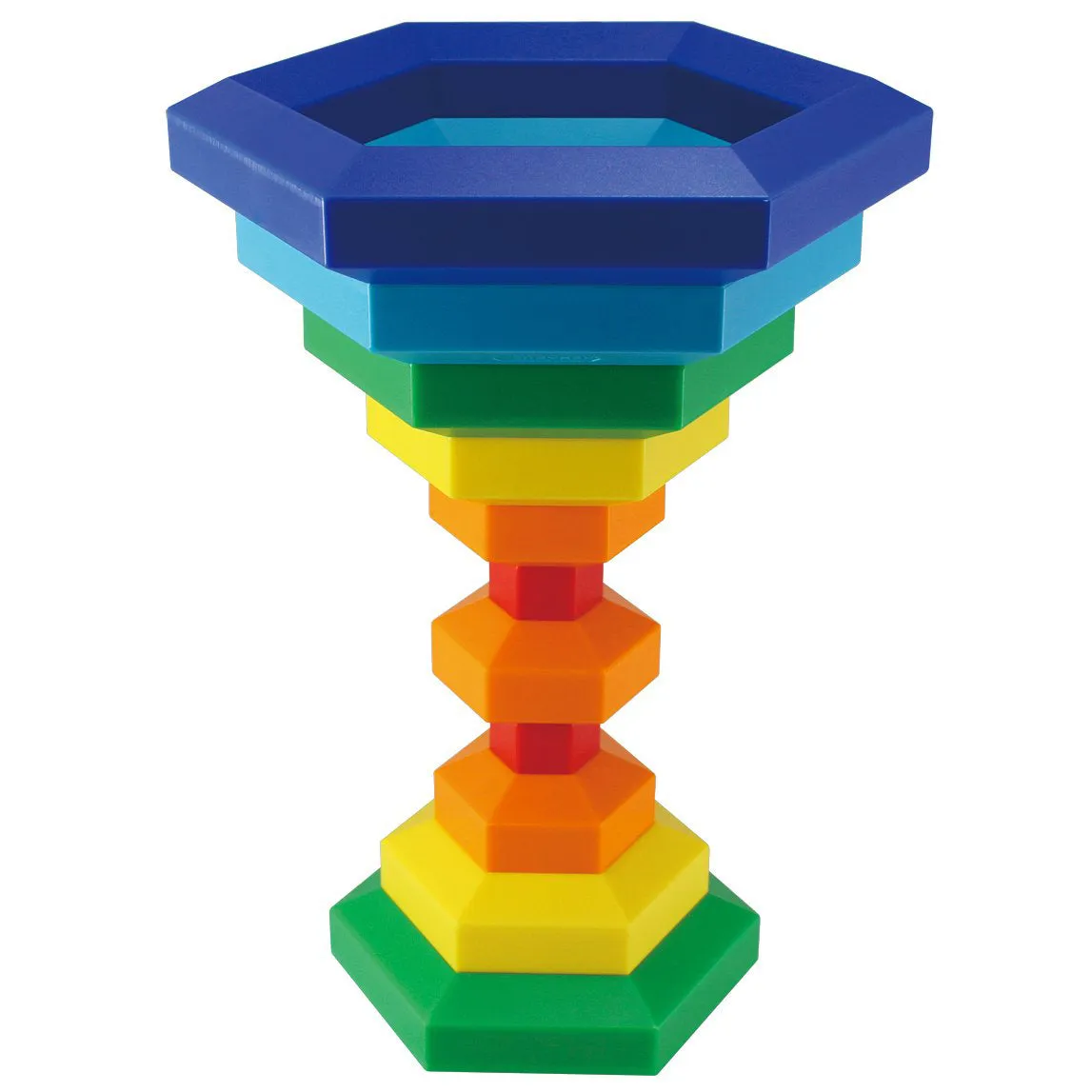 Popular Playthings Hexacus Stacking Game - Colorful Educational Toy