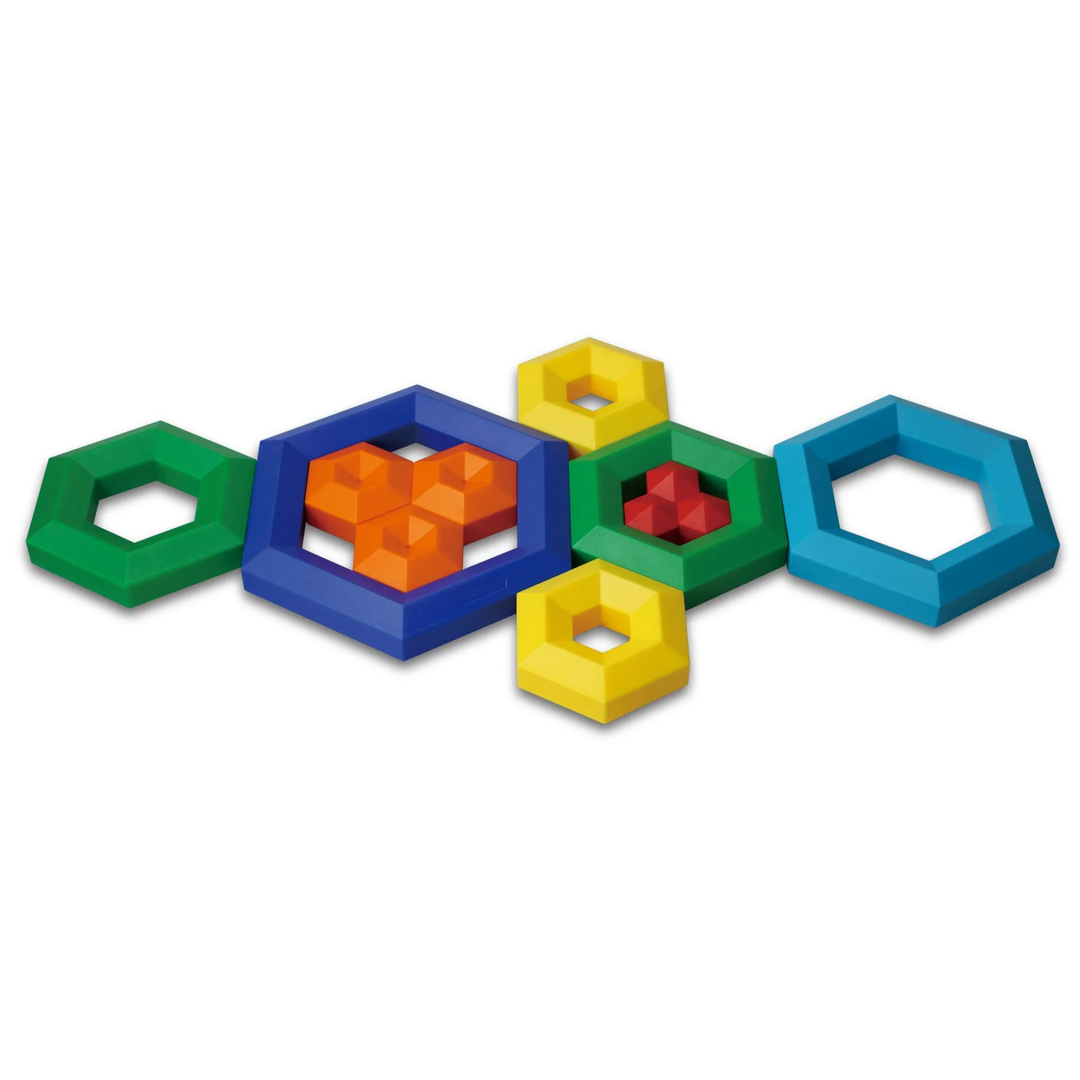 Popular Playthings Hexacus Stacking Game - Colorful Educational Toy