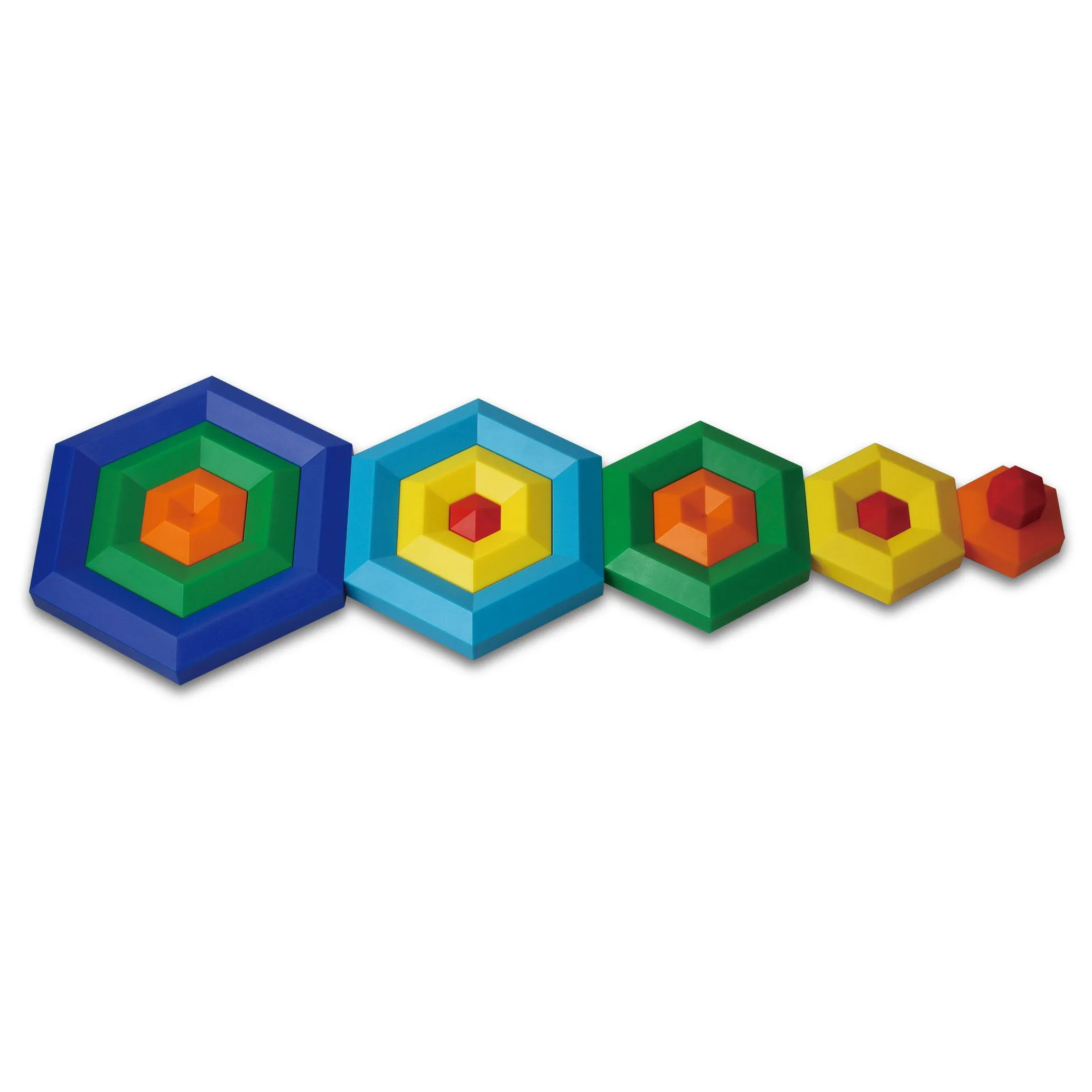 Popular Playthings Hexacus Stacking Game - Colorful Educational Toy