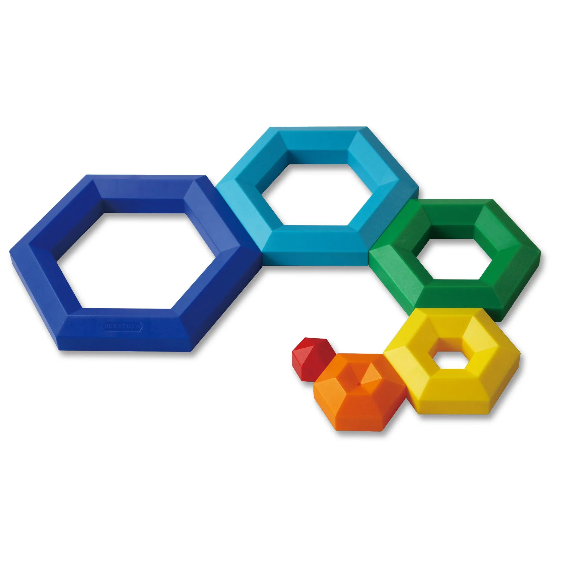 Popular Playthings Hexacus Stacking Game - Colorful Educational Toy