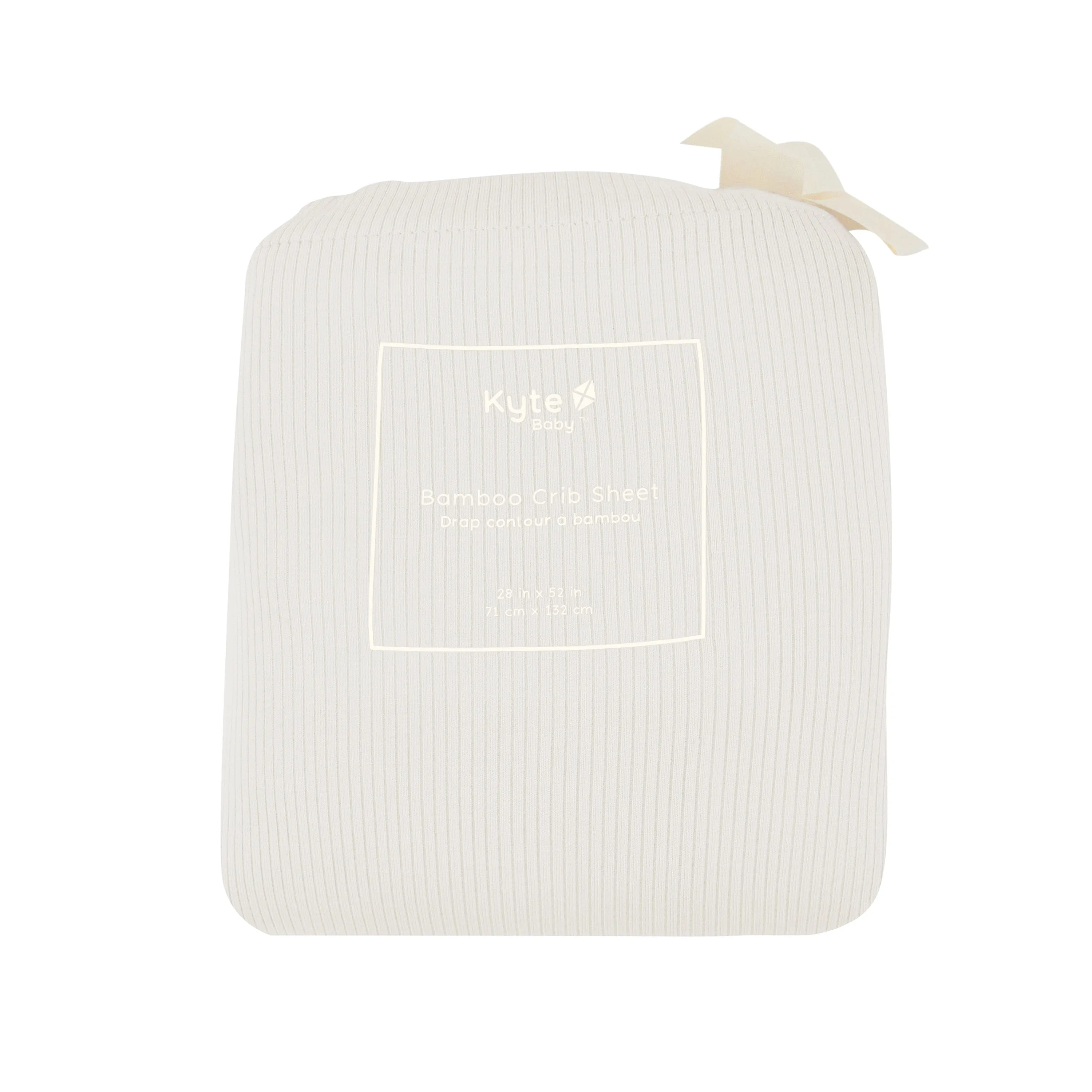 Ribbed Crib Sheet in Oat