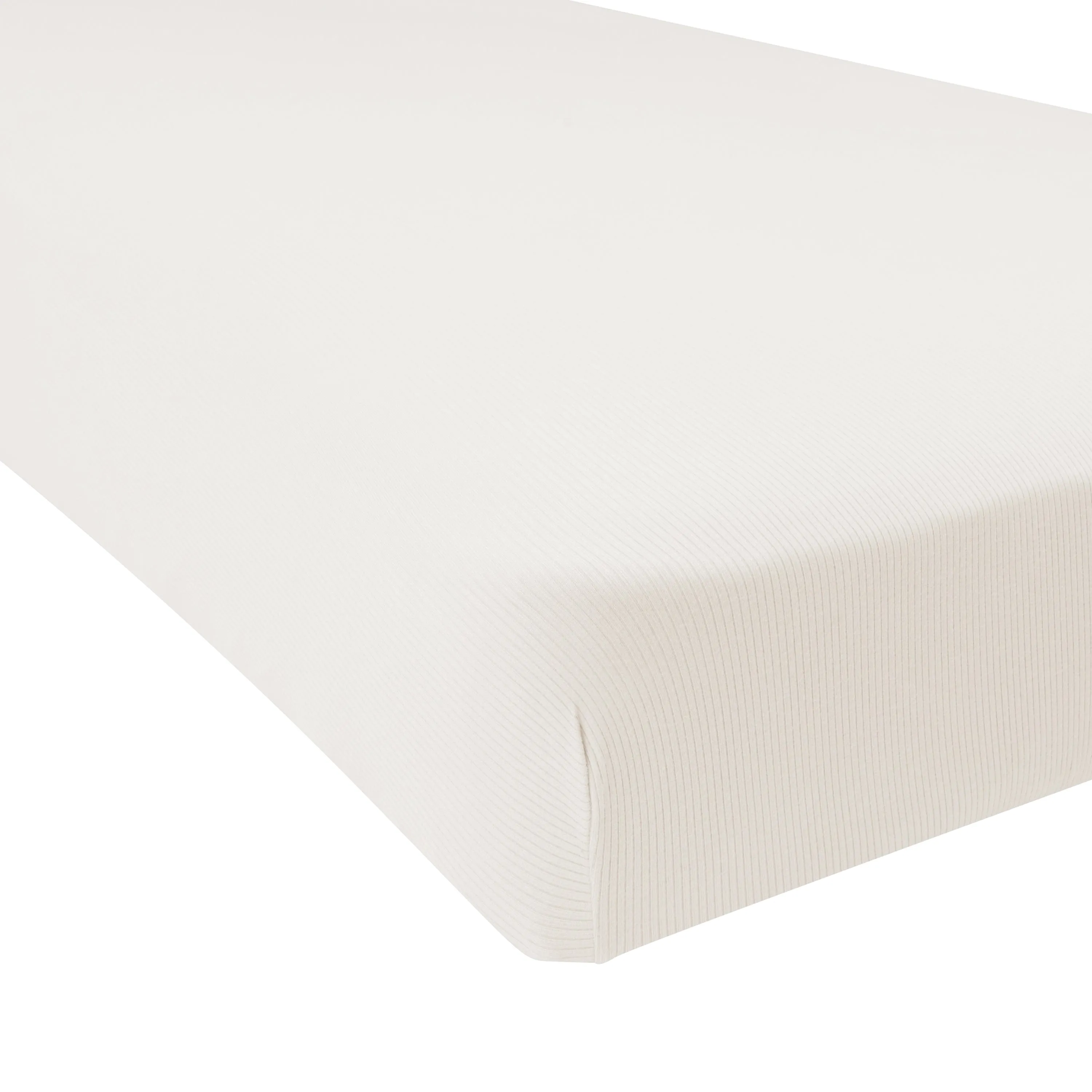 Ribbed Crib Sheet in Oat