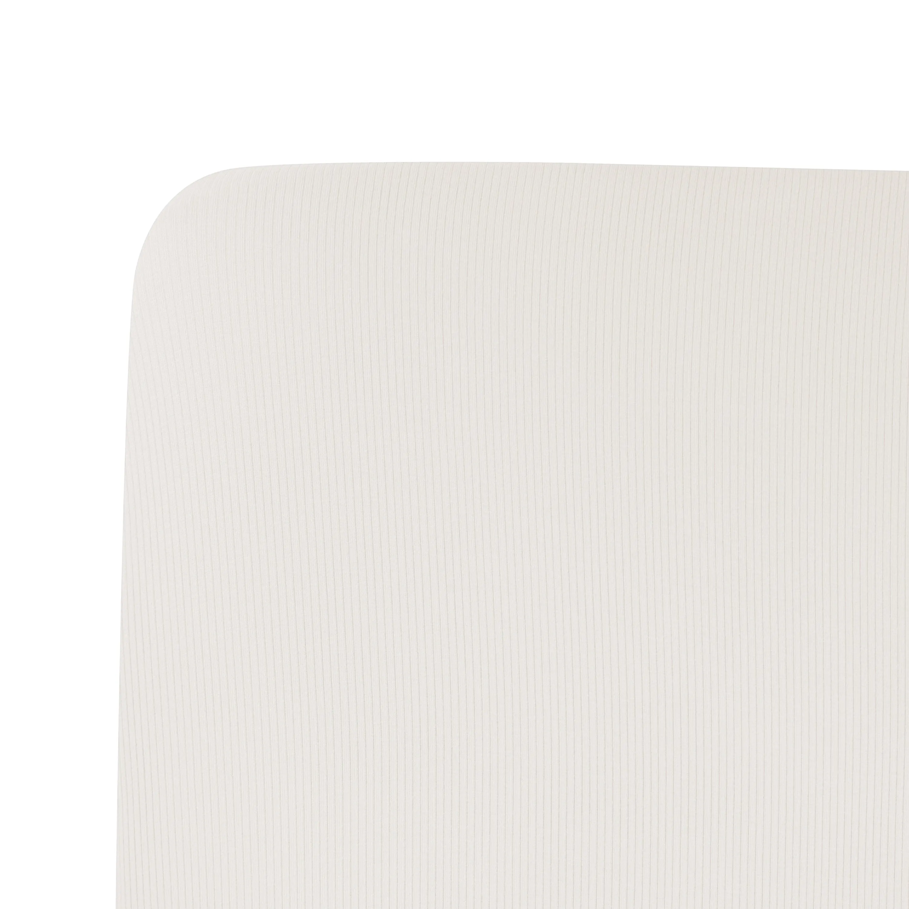 Ribbed Crib Sheet in Oat