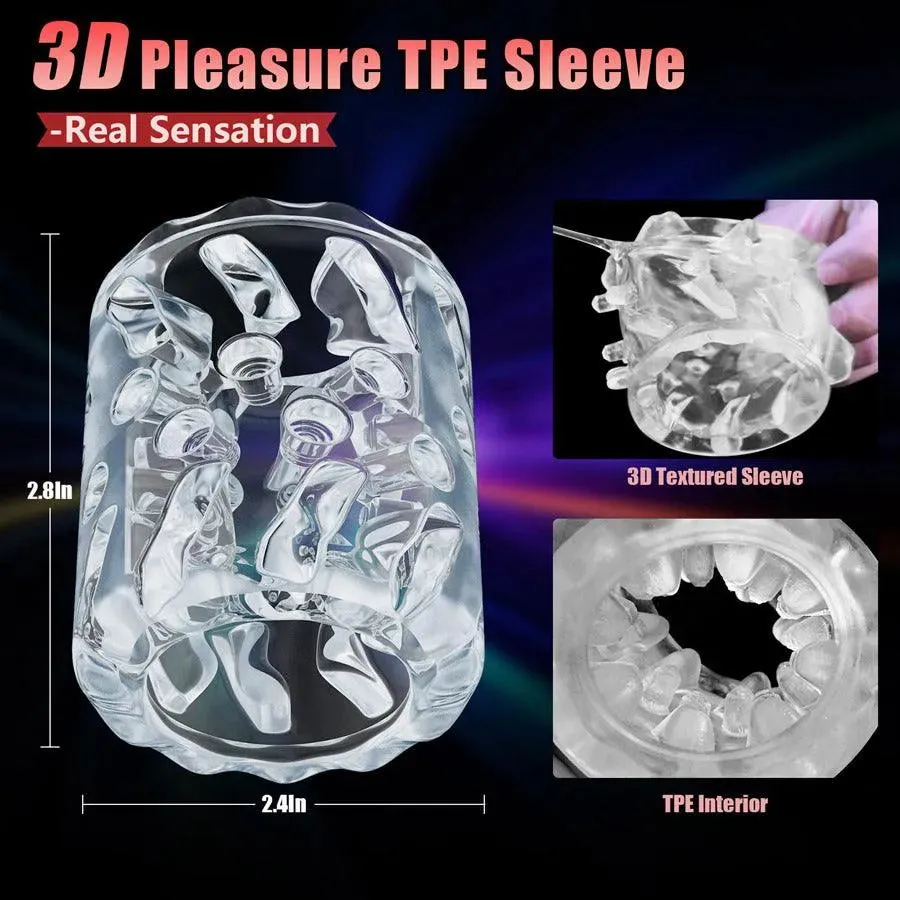 Rubik's Cube Thrusting Rotating Male Masturbator