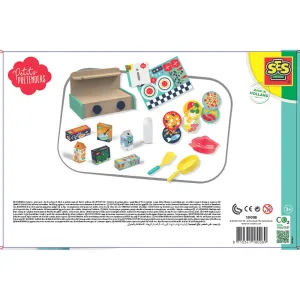 SES Creative Wooden Kitchen Play Set - 16-Piece Pretend Play Collection