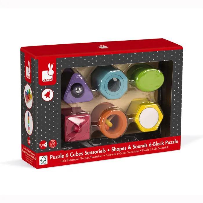 Shapes & Sounds 6 Block Puzzle