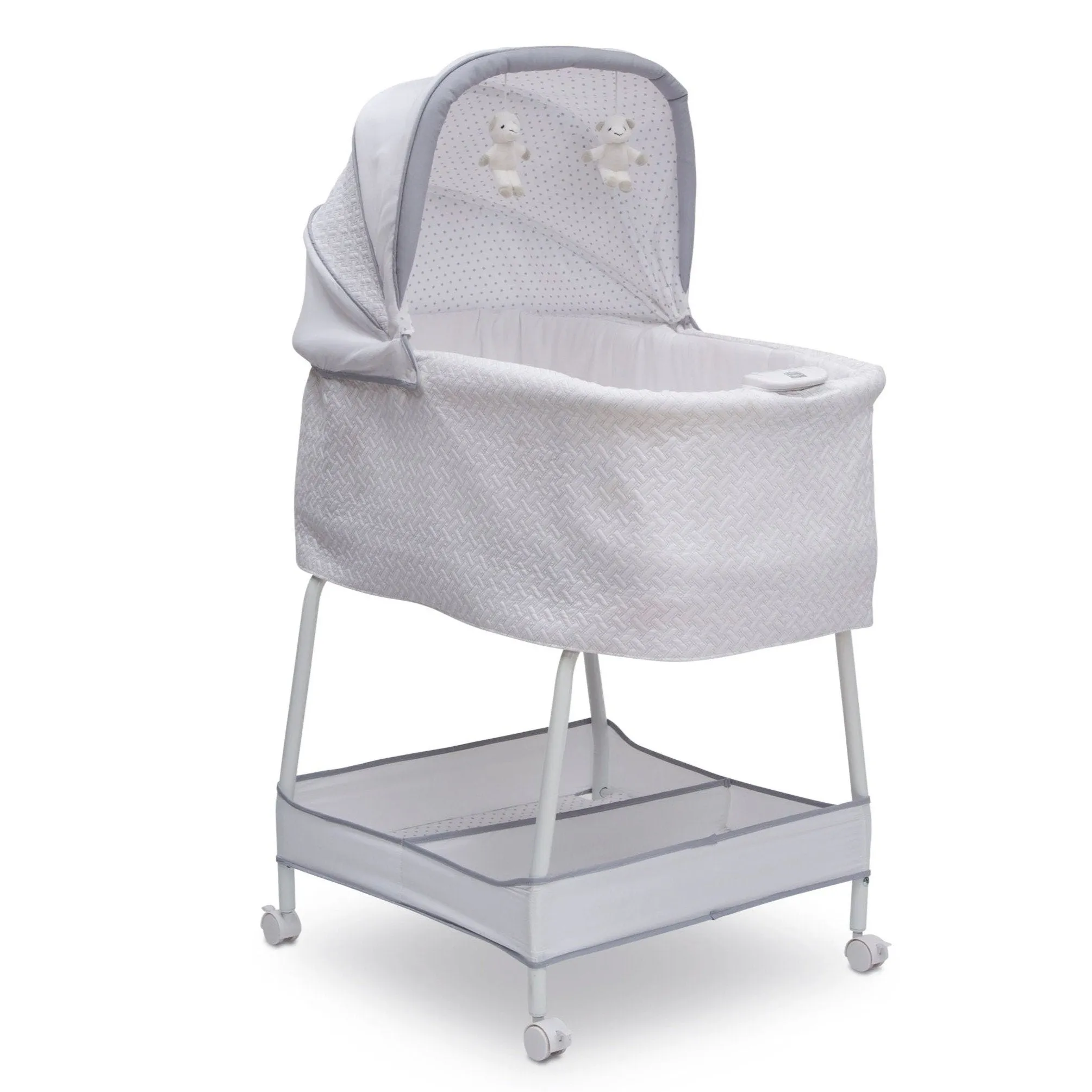 Silent Auto Gliding Elite Bassinet - Basketweave