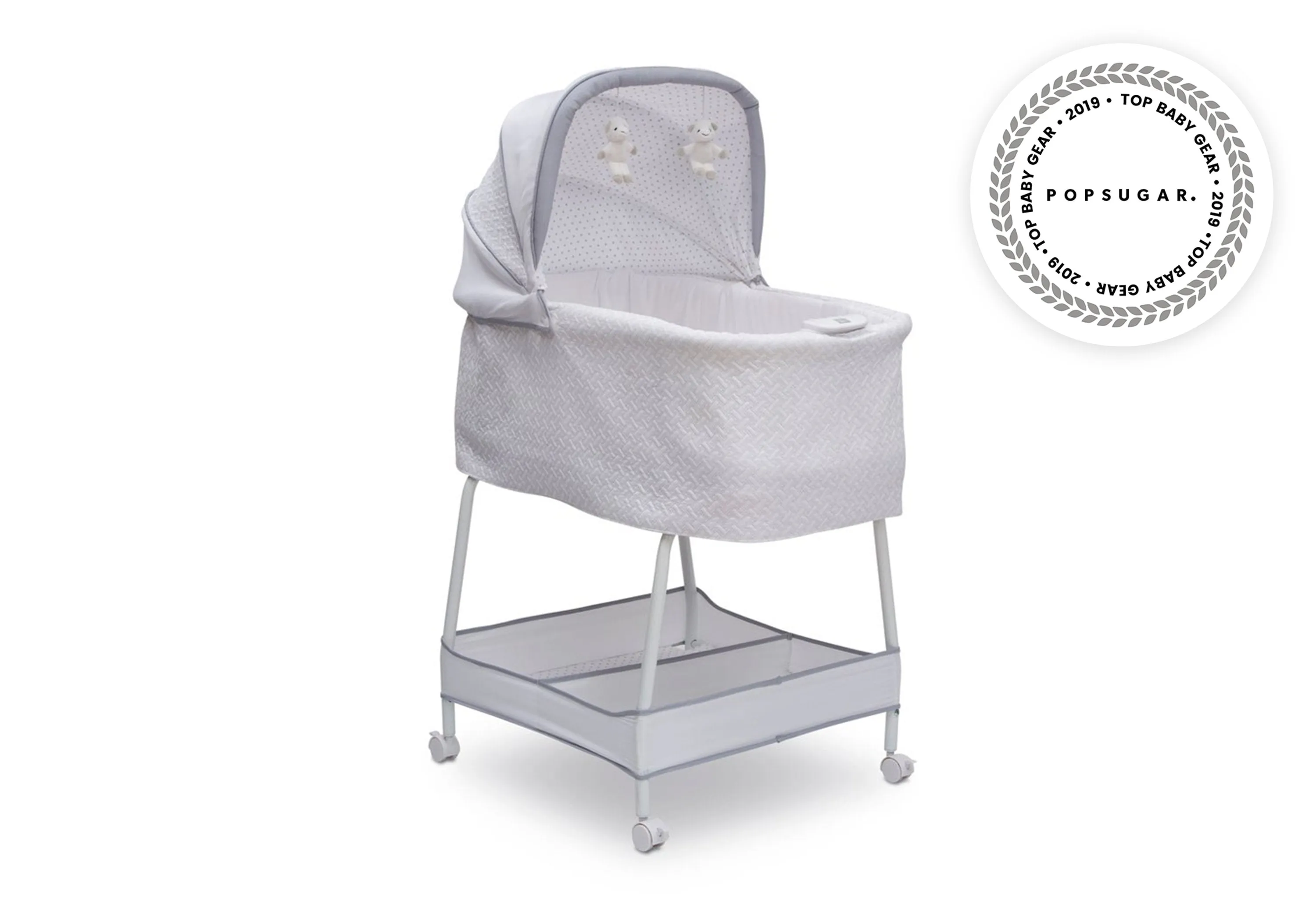 Silent Auto Gliding Elite Bassinet - Basketweave