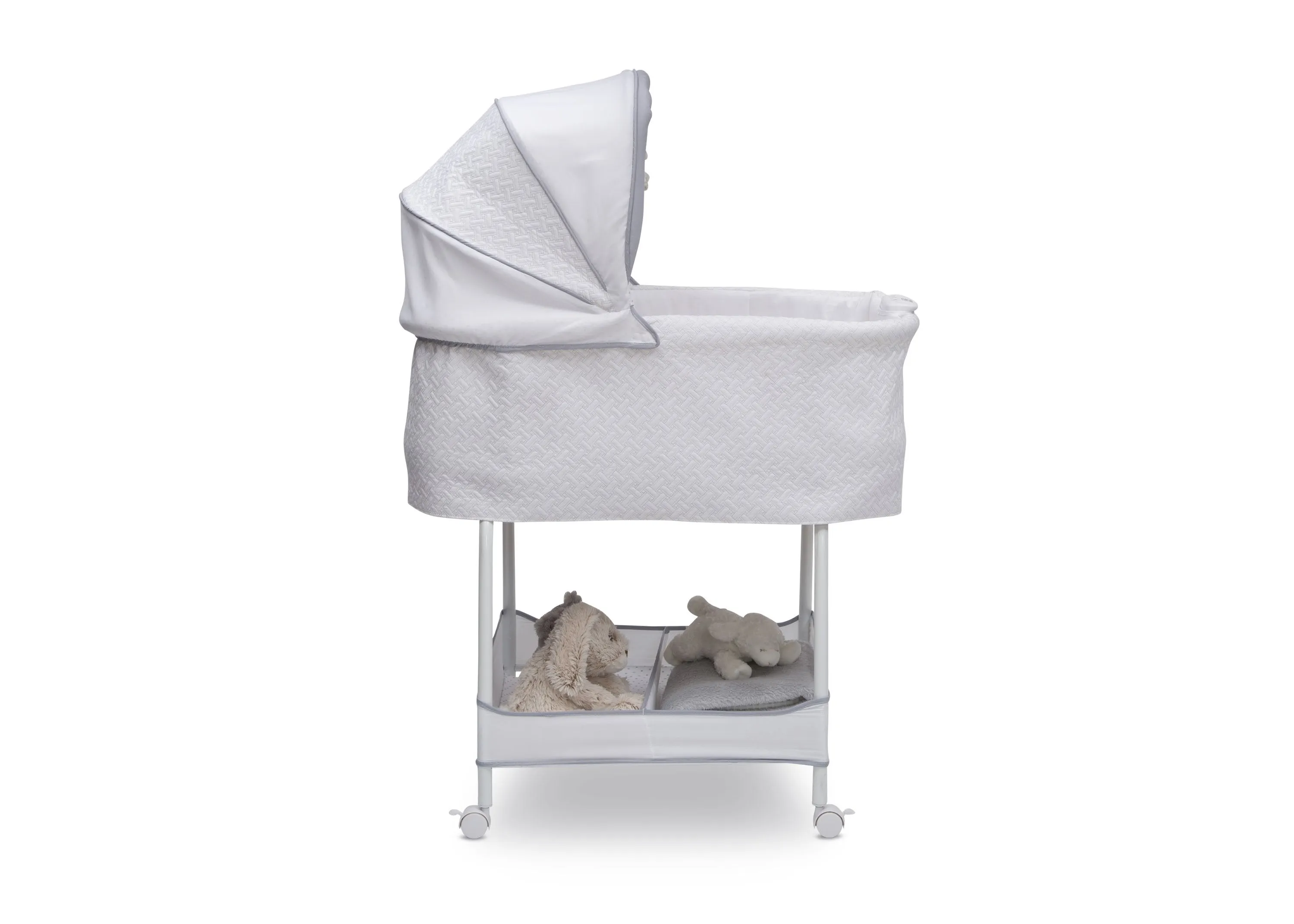 Silent Auto Gliding Elite Bassinet - Basketweave