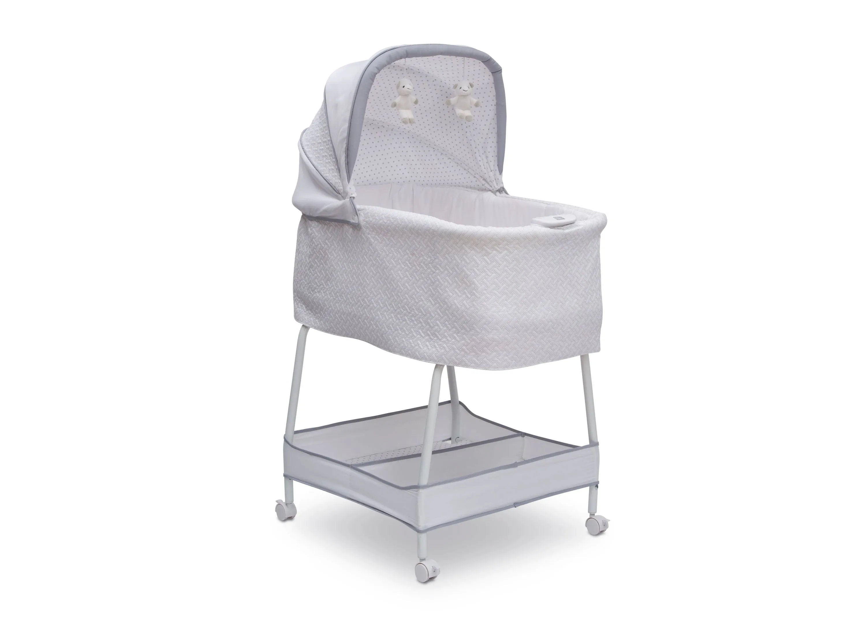 Silent Auto Gliding Elite Bassinet - Basketweave