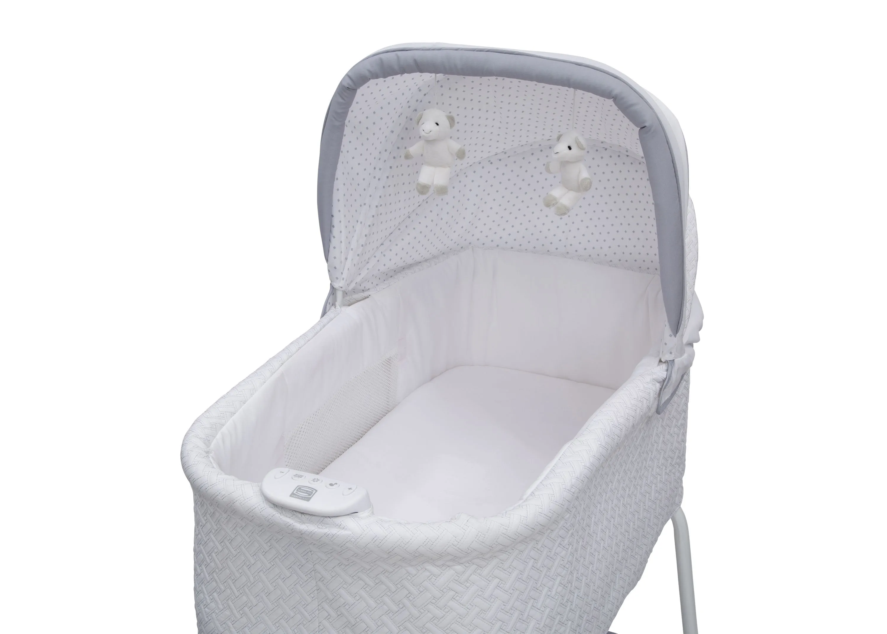 Silent Auto Gliding Elite Bassinet - Basketweave